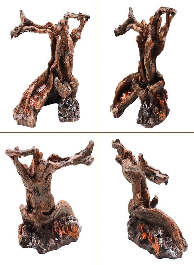 Neeenn Hermit Crab Climbing Toy, Aquarium Betta Fish Hideout Caves, Resin Tree Trunk Ornament, Tank or Aquarium Decorations, Climbing and Hide Toy for Reptile Lizard Newt Hermit Crab - Image 4